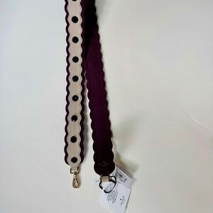 NWT Kate Spade Brighton Lane Purple/Beige Leather Strap